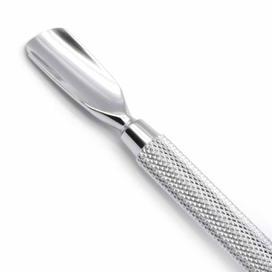 Wholesale Price High Quality Custom Logo Stainless Steel Double-Use <b>Cuticle</b> <b>Pusher</b> OEM Private Label Reusable <b>Nail</b> Care Tool - Product Image 3