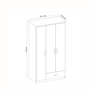 Nouvelle armoire blanche moderne 3/4/5 portes en bois massif meubles de chambre à coucher classiques extensibles pour espace de vie nouveau Design chambre à coucher - Product Image 6