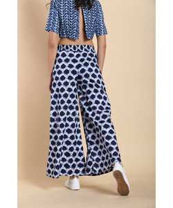 Pantalon Palazzo en rayonne fait main pour femmes et filles Pantalon large taille haute à séchage rapide avec logo et décor de poche Taille unique XL - Product Image 5