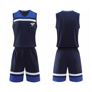 Ensemble de maillots de basket-ball à séchage rapide pour hommes et vêtements d'équipe, couleur unie personnalisable et coupe confortable - Product Image 1