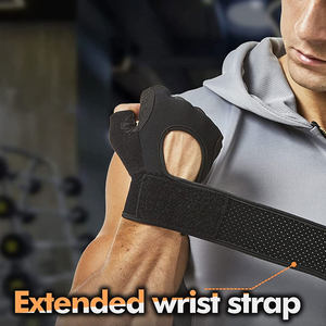 Gants de fitness de haute qualité avec logo personnalisé pour hommes avec support de poignet Gants d'haltérophilie respirants pour hommes - Product Image 2