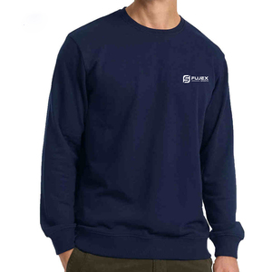 Nouveau rétro coton Raglan T-shirt à manches longues col rond pull sweat pour hommes poids lourd sweat unisexe col rond - Product Image 1