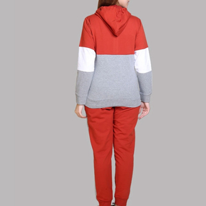 Vente en gros Meilleure conception Nouvelle arrivée Hiver Léger et uni Impression de logo personnalisée Survêtement pour femmes 100% coton biologique Deux pièces - Product Image 4