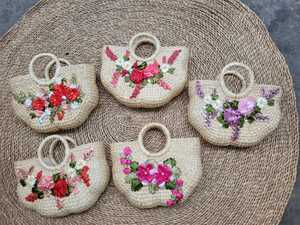 Natural Rattan <b>Storage</b> <b>Basket</b> With Handle Rectangle Shape Rustic Style Multi Purpose Use - Product Image 2