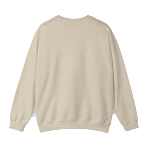 Men's Premium 100% Cotton Fleece Knitted O-<b>Neck</b> Pullover Sweatshirt Eco-Friendly Breathable Embossed Printed Design 240g Fabric - Product Image 1