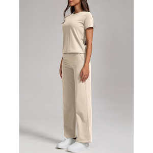 Sudadera holgada de rizo francés para mujer con bolsillos laterales Patrón sólido de tendencia para la técnica bordada de Primavera/Verano - Product Image 4