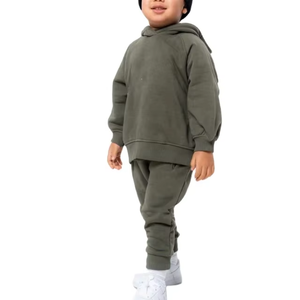 Survêtement Confortable et Respirant en Tissu Doux, Vêtements de Rue Décontractés Unisexe, Taille Plus, Motif Solide, Meilleur Fabricant Pour Enfants - Product Image 5