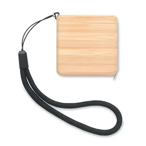 SOKUTEI Rubans à mesurer écologiques rétractables en bambou, gadgets promotionnels - Product Image 3