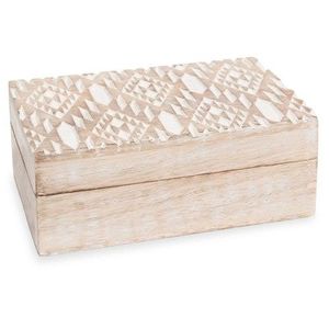 Handmade Wooden Mandala Carved Jewelry <b>Box</b> Decorative <b>Keepsake</b> Chest Rustic Storage Organizer Artisan Wooden Trinket Holder - Product Image 2