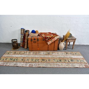 พรมวินเทจ ขนาด 2.3x8.4 ฟุต (70x255 ซม.) ลายสัตว์สีน้ำตาล พรมตุรกี - Product Image 2
