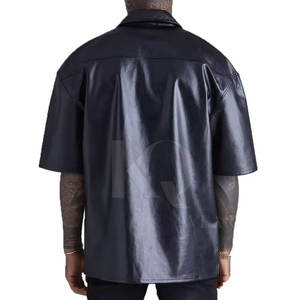 เสื้อเชิ้ตหนังผู้ชายราคาส่ง ทรงเข้ารูป ผ้าถักเนื้อแน่น ติดกระดุม แห้งเร็ว น้ำหนักเบา ทันสมัย สไตล์สตรีทแวร์ - Product Image 5