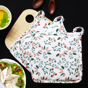Maniques de protection thermique réutilisables en coton doux de qualité export, personnalisables avec impression et marque personnalisée - Product Image 1
