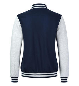 Chaqueta de manga larga de cuero personalizada para invierno, chaqueta de bombardero de béisbol para hombre de talla grande - Product Image 3