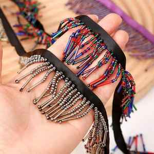 Glands en fil d'or de luxe garniture décorative à franges en lingot de qualité supérieure pour téléphones portables embellissement élégant pour vêtements de tenue - Product Image 2