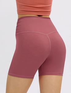 Shorts d'été décontractés pour femmes, taille haute, coupe droite, confortables, légers, écologiques, délavés à la javel - Product Image 3
