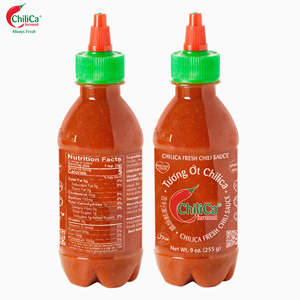 Sauce chilica chili frais 255g HALAL BRC Échantillon gratuit Sriracha en vrac de haute qualité - Product Image 1