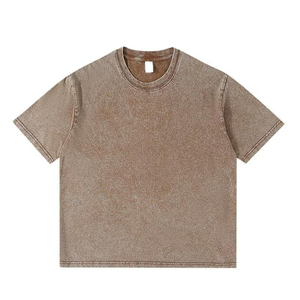 Camisetas de Algodón Puro con Diseño Personalizado al por Mayor, Camisetas Oversize con Lavado Ácido, Ropa Casual, Camiseta Unisex con Lavado Ácido - Product Image 6