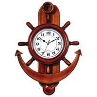Reloj Náutico de Cuarzo Silencioso H.M.A Handicrafts, Diseño Art Deco, Fácil de Leer, para Oficina, Hogar, Dormitorio, Bodas, Funciona con Batería