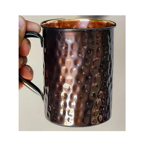 Fabricant Fournisseur Tasse en cuivre Tasse à boire ayurvédique indienne traditionnelle Martelée Hôtel Fête Maison École Tasse en cuivre - Product Image 4