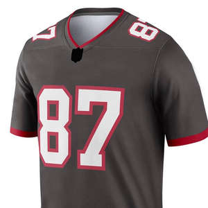 Taille personnalisée maillot de football américain à manches courtes maillots de sport de plein air de haute qualité dernière conception maillot de football américain - Product Image 4