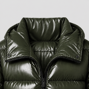 Manteau d'hiver à capuche unisexe pour femme, noir, imperméable, veste matelassée décontractée, coupe régulière, fermeture éclair, couleur unie, polyester, vêtements d'extérieur - Product Image 4