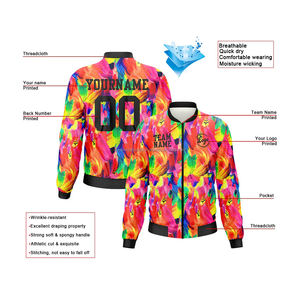 Chaqueta Universitaria Personalizada Performance Team MCACVJ-281, Cuello Alto, Uniforme Deportivo, Decoración con Bordado Frontal, Logotipo, 100% Lana, para Hombre - Product Image 2