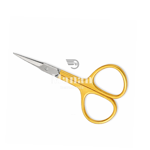 Tijeras para Cutículas de Acero Inoxidable de Alta Calidad con Mango Dorado, Hoja Recta, Punta Afilada de Precisión, Duraderas, para Mano Derecha, para Arte de Uñas - Product Image 4