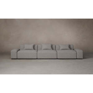 ชุดโซฟา Breuer Modular Square ดีไซน์มินิมอล เฟอร์นิเจอร์ห้องนั่งเล่นแบบปรับเปลี่ยนได้ ผ้าเชอร์ปาและไมโครไฟเบอร์ - Product Image 1