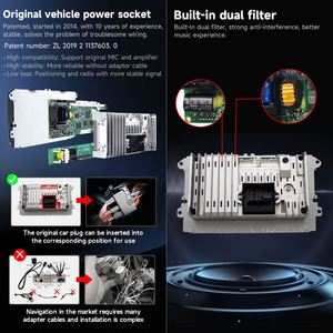 BELOAUTO 8'' 2DIN Android 12.0 Autoradio intégré avec GPS, lien miroir, amplificateur, écran IPS, CarPlay/Android Auto, VW Golf Passat Seat - Product Image 3