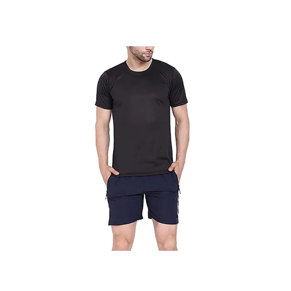 Summer Crewneck Kurzarmhemd Baumwolle Männlicher Trainings anzug Cargo Pocket T-Shirt Sweat Suits Shorts Set für Männer