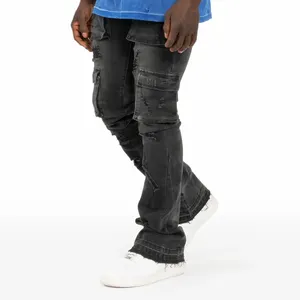 Latest Design Custom Logo Men Clothes Men Denim Jeans Pant / Multi Color Unique Latest Design Wholesale Made Jean Pant