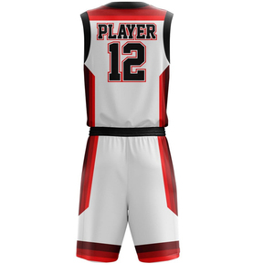 Ensemble d'uniformes de basket-ball imprimés sur mesure, grande taille, best-seller, prix bas, 100% polyester, vêtements de sport - Product Image 3
