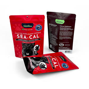 कस्टम मुद्रित स्टैंड अप पाउच पुनः प्रयोज्य पालतू जानवर भोजन बैग प्लास्टिक पैकेजिंग जिपर बैग - Product Image 2