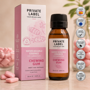 Private Label Chewing Gum Water Soluble Fragrance Essence 50ml OEM | Humidifier & Aroma <b>Diffuser</b> Fragrance | Spain EU - Product Image 1