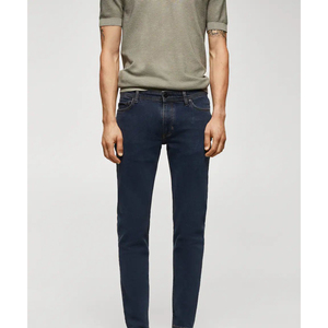 Jeans en denim délavé pour homme, coupe droite, respirant, de haute qualité, épais, décontracté, confortable, pour le sport et le fitness - Product Image 2