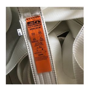 Sangle en polyester SANBOO blanc robuste et durable, à œil plat, garantie de 1 an pour la manutention sûre du fret et le levage industriel - Product Image 2
