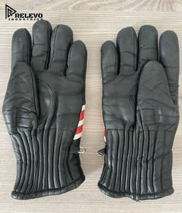 Gants de moto en cuir de qualité supérieure compatibles avec les écrans tactiles, gants de conduite d'été - Product Image 5