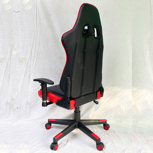 SFGC006 Black Red PU Leather Contemporary Design <b>Gaming</b> Chair 4D Extendable Adjustable Height Revolving Massage Function Foam - Product Image 6