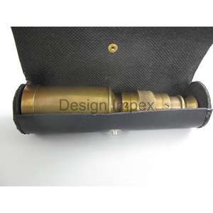 กล้องโทรทรรศน์ทองเหลืองโบราณสไตล์วินเทจปรับแต่งของขวัญทะเลกล้องโทรทรรศน์หรูหราของตกแต่งบ้านของที่ระลึก - Product Image 5