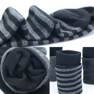 High Quality Cotton Stripe Dress <b>Socks</b> for <b>Men</b> Large Size Fashionable <b>Black</b> Gray Color Business Style - Product Image 4