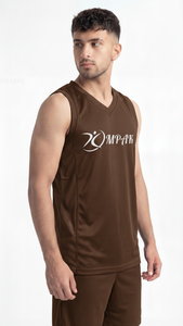Camiseta de Baloncesto Premium Cocoa Earth para Equipos Profesionales, Clubes de Entrenamiento, Ropa Deportiva Transpirable de Malla - Product Image 3