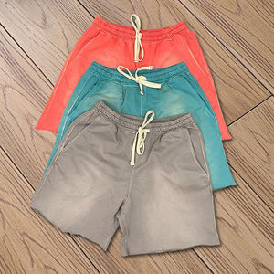 Custom Logo Summer Acid Washed <b>Sweat</b> <b>Shorts</b> for <b>Men</b> 100% Cotton French Terry solid Pattern Drawstring <b>Shorts</b> For <b>Men</b> - Product Image 5