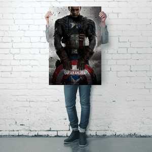Poster en toile Captain America de Marvel, design moderne pour décoration murale - Product Image 2