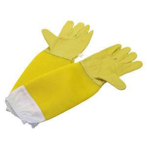 Guantes de apicultura de cuero para hombre de alta calidad, guantes de protección de abejas hechos a medida, precio al por mayor - Product Image 1