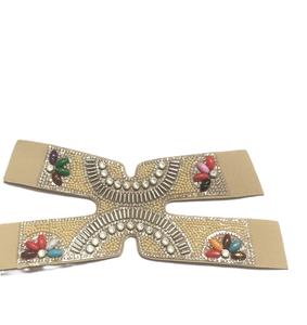 Sandales et pantoufles en gros avec strass sur l'avant-pied et le dessus, dessus de sandale en strass semi-finis, vente directe d'usine - Product Image 6