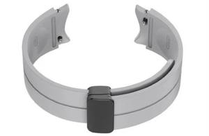 Correa de Reloj Deportiva GL001 Gris Claro Unisex, Duradera, Transpirable, Ajustable, Impermeable, de Silicona, 20-22mm, Acero Inoxidable - Product Image 2