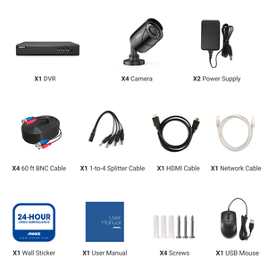 ANNKE Hệ Thống Camera An Ninh <span class=keywords><strong>DVR</strong></span> 4CH 5MP H.265 + 5 Trong 1 4 Camera Giám Sát CCTV Ngoài Trời 1080P HD Phát Lại <span class=keywords><strong>P2P</strong></span> - Product Image 3