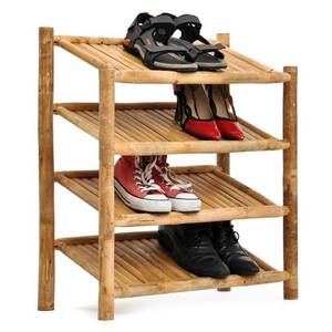 ベトナムサプライヤーからの卸売竹スタッカブルシューズラック多機能スタンドシューズディスプレイシェルフ - Product Image 1