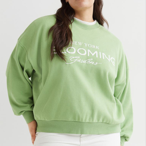 Sudaderas de mujer de manga larga verde impresas con logotipo personalizado con capucha Moda de invierno para niñas Nuevos diseños - Product Image 6