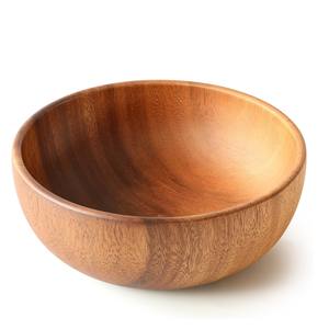 Prix le moins cher bol à fruits en bois d'acacia ensemble de vaisselle de service de restauration bols en bois fabriqués à la main - Product Image 5